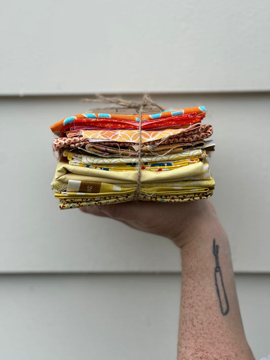 Orange & Yellow Fabric Bundle